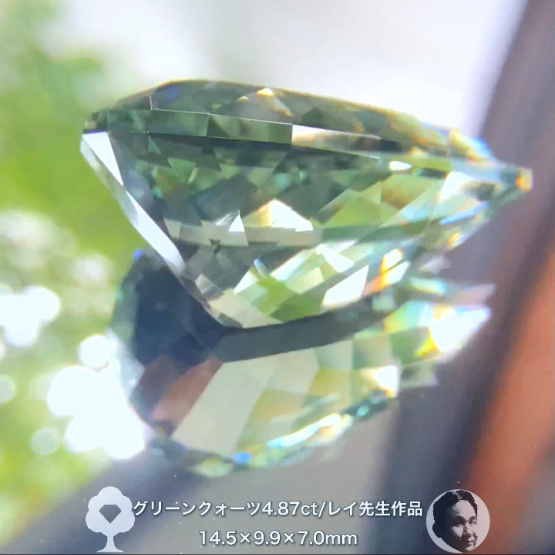 癒されたい方必見✨レイちゃん作品“超美色”グリーンクォーツ4.87ct