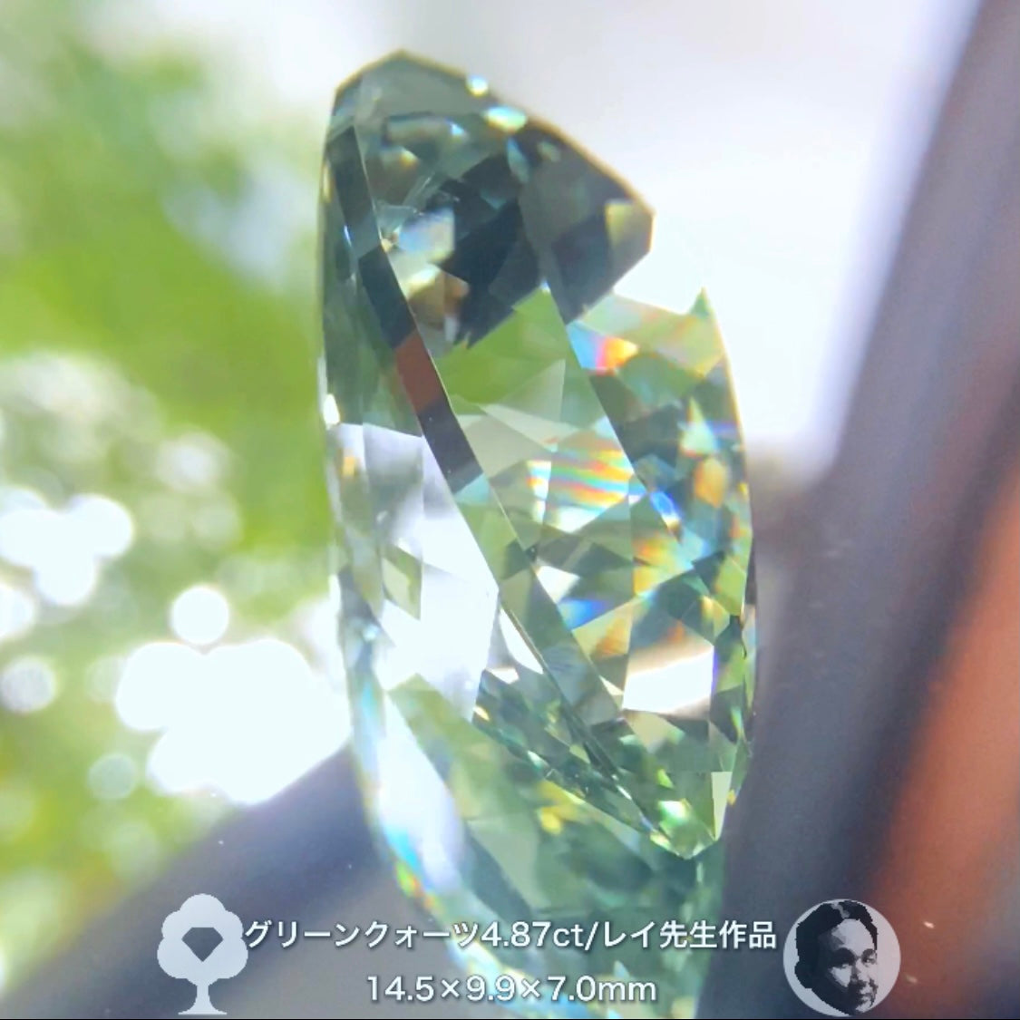 癒されたい方必見✨レイちゃん作品“超美色”グリーンクォーツ4.87ct