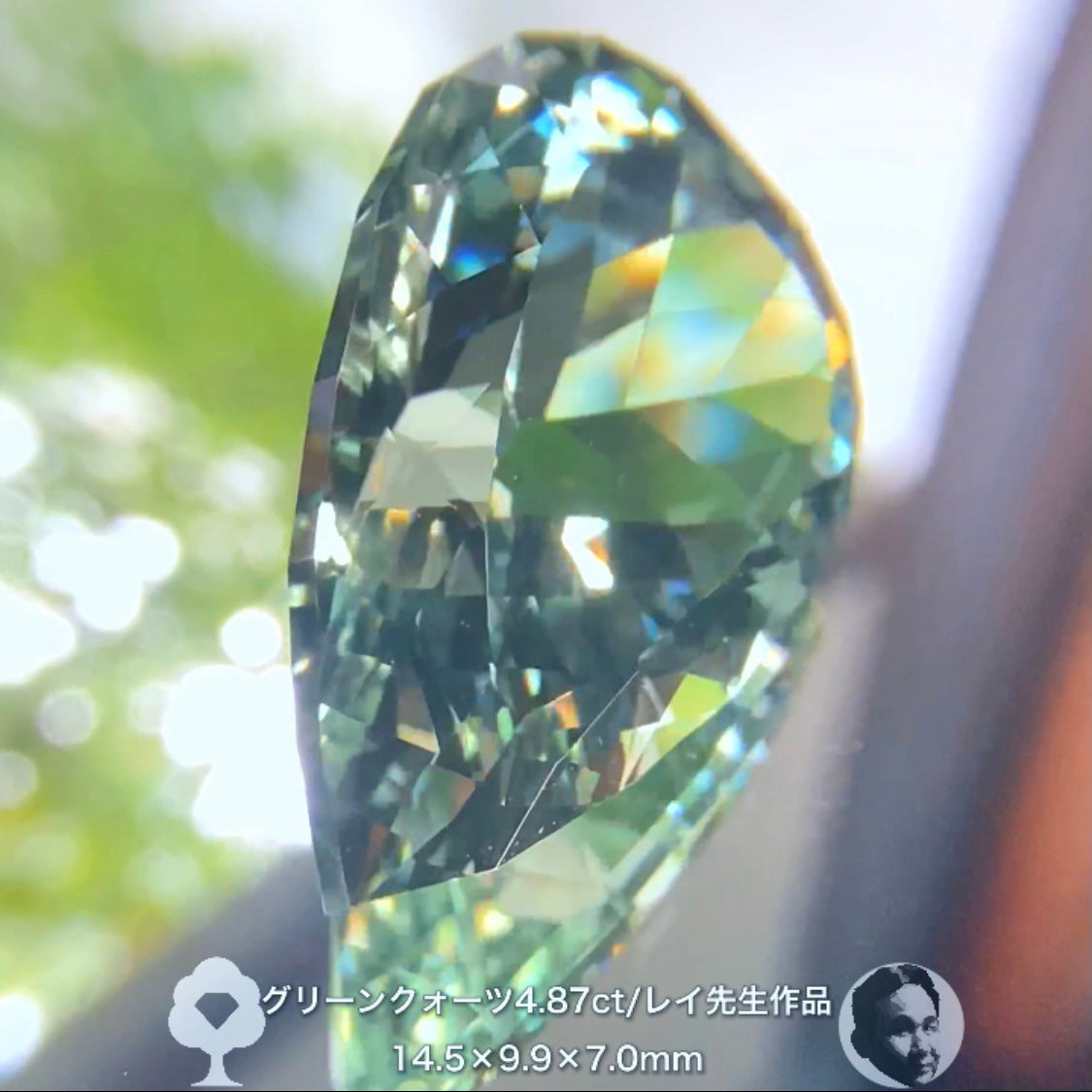 癒されたい方必見✨レイちゃん作品“超美色”グリーンクォーツ4.87ct