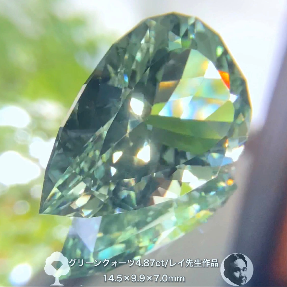 癒されたい方必見✨レイちゃん作品“超美色”グリーンクォーツ4.87ct
