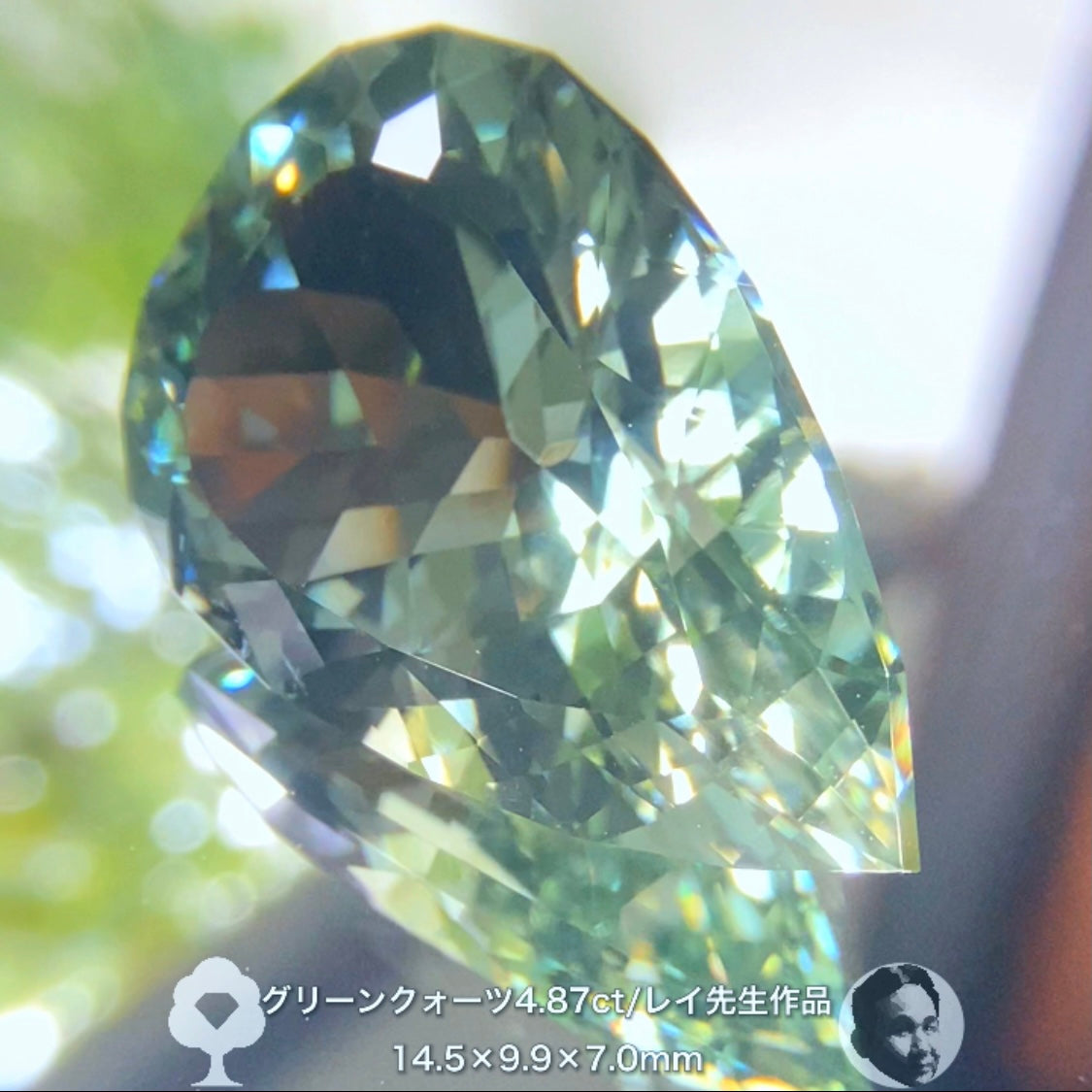 癒されたい方必見✨レイちゃん作品“超美色”グリーンクォーツ4.87ct