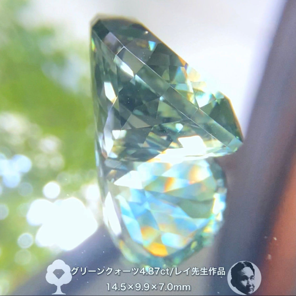 癒されたい方必見✨レイちゃん作品“超美色”グリーンクォーツ4.87ct