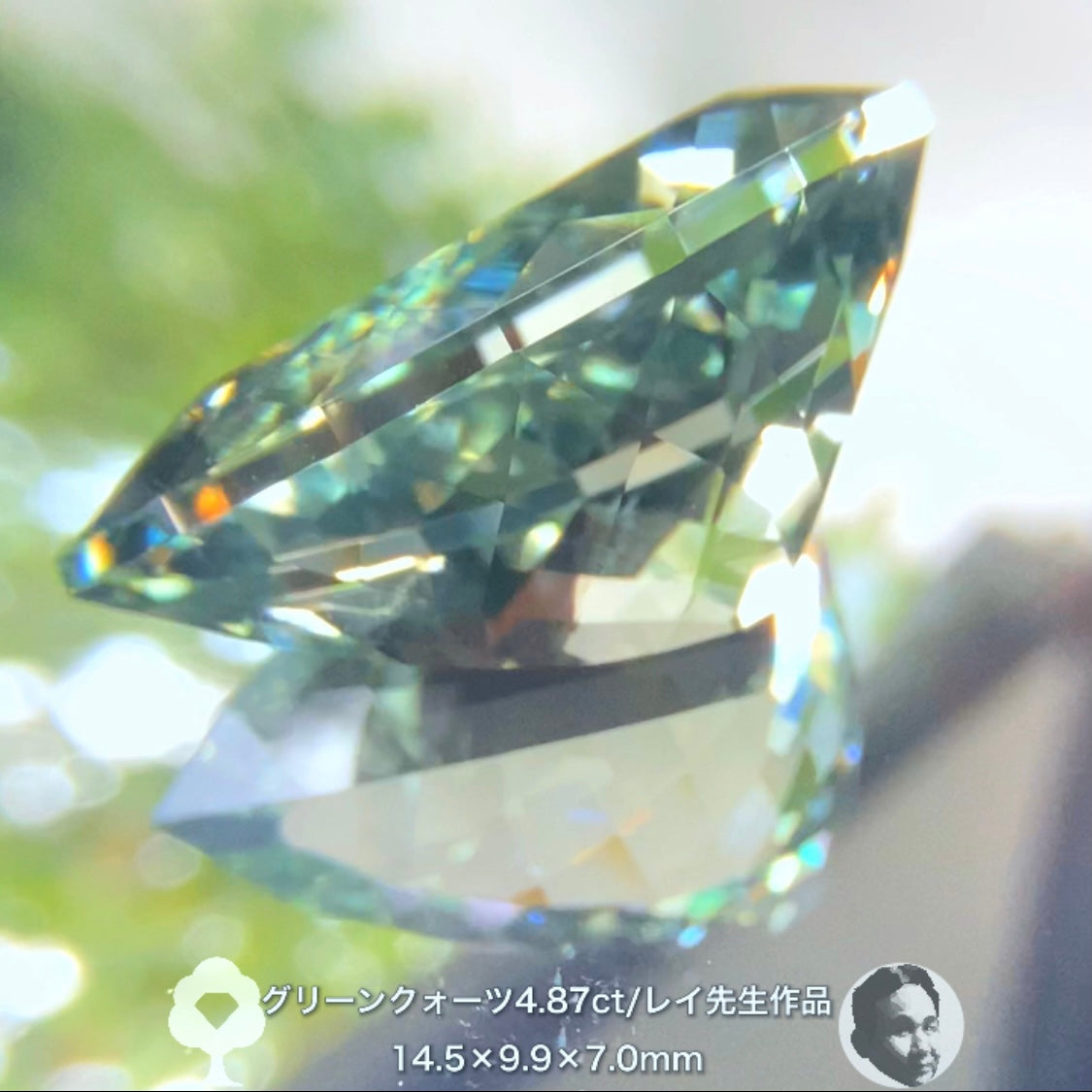 癒されたい方必見✨レイちゃん作品“超美色”グリーンクォーツ4.87ct