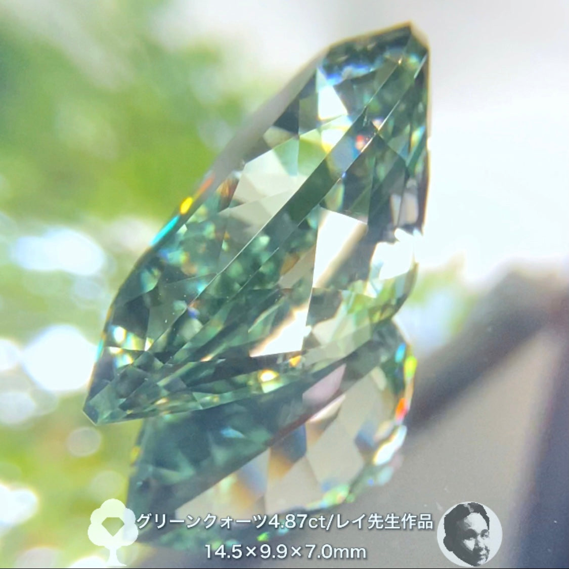 癒されたい方必見✨レイちゃん作品“超美色”グリーンクォーツ4.87ct