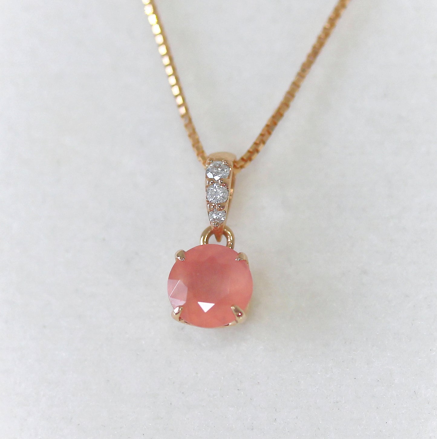 『GTC(GemTreeChiharu)』“勝手に改名記念特別出品”💓アディダス監督初期作品の北海道産ロードクロサイトを使用したK18ピンクゴールドペンダント✨✨ラクマとHPで同時出品✌️