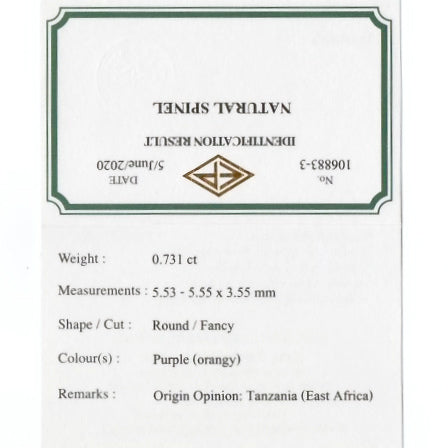 タンザニア代表🇹🇿赤系スピネル 0.731ct💎GTQ Olympic 2020🌲最落ナシ1円スタート❗️魅力的な“即決価格”付き✌️