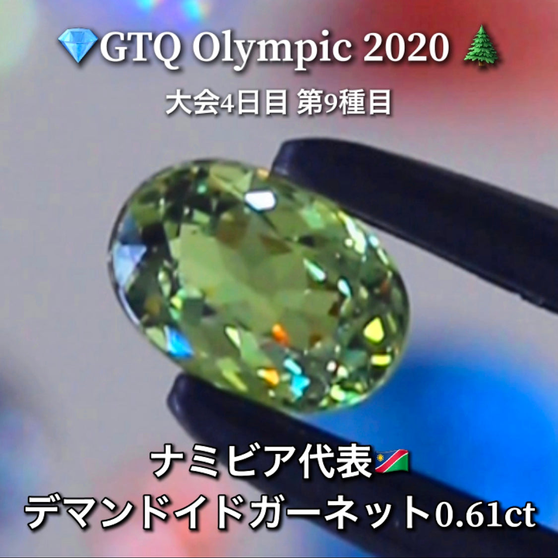 ナミビア代表🇳🇦デマントイドガーネット 0.61ct💎GTQ Olympic 2020