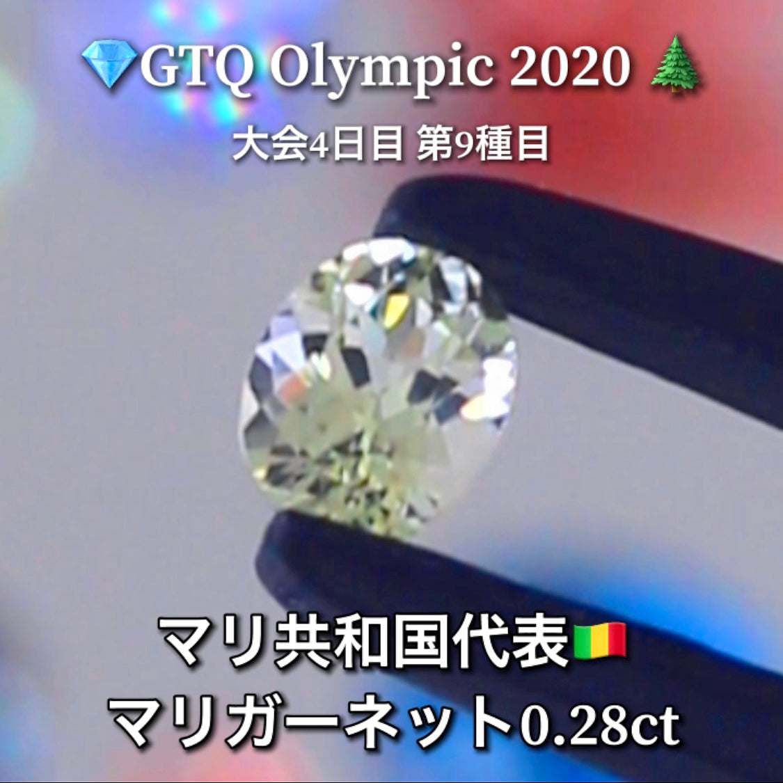 マリ共和国代表🇲🇱マリガーネット 0.28ct💎GTQ Olympic 2020大会4日目🎊第9種目🌲最落ナシ1円スタート❗️魅力的な“即決価格”付き✌️ファイナルは27日「12時45分終了」となります😃