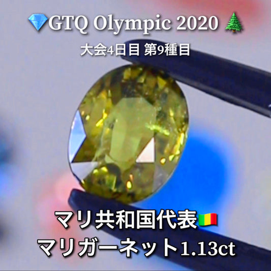 マリ共和国代表🇲🇱マリガーネット 1.13ct💎GTQ Olympic 2020大会4日目🎊第9種目🌲最落ナシ1円スタート❗️魅力的な“即決価格”付き✌️ファイナルは27日「12時45分終了」となります😃