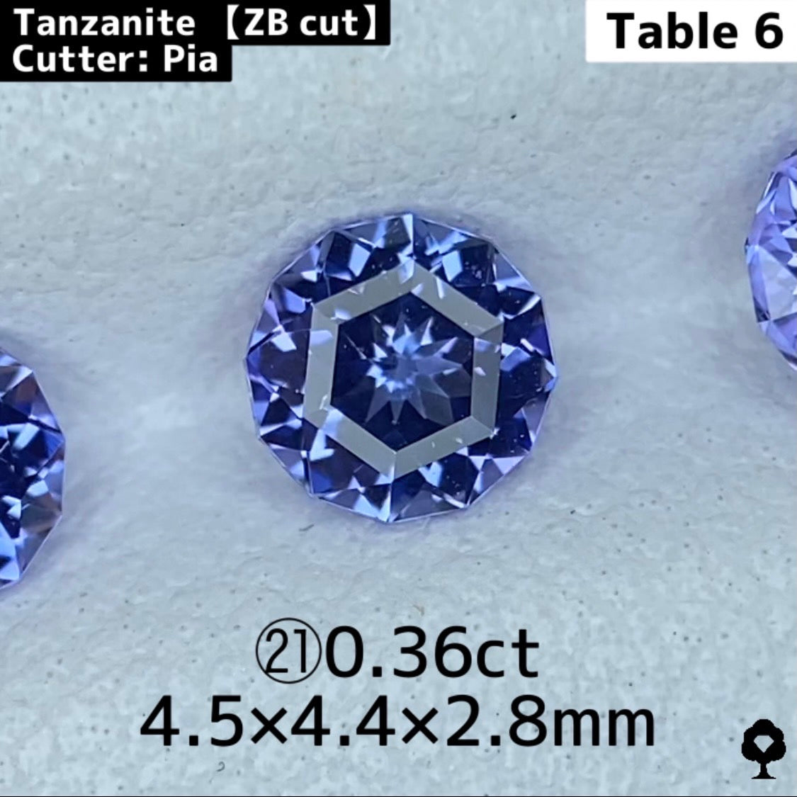 ご当選者さま専用【プチプラ抽選販売】㉑ タンザナイト(4.2mm/Table 6 ZB Cut)0.36ct