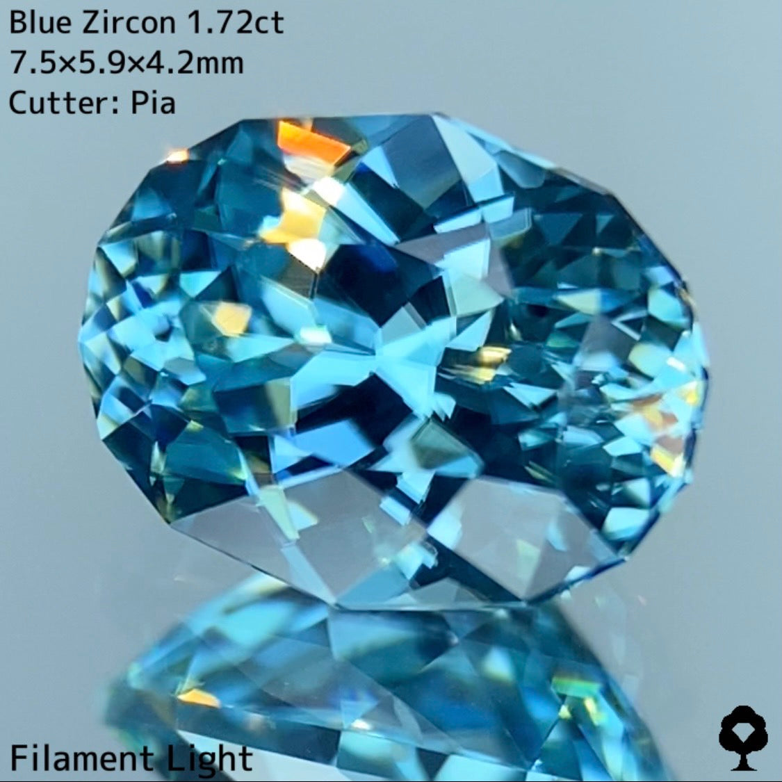 【高級プチプラ】ブルージルコン 1.72ct