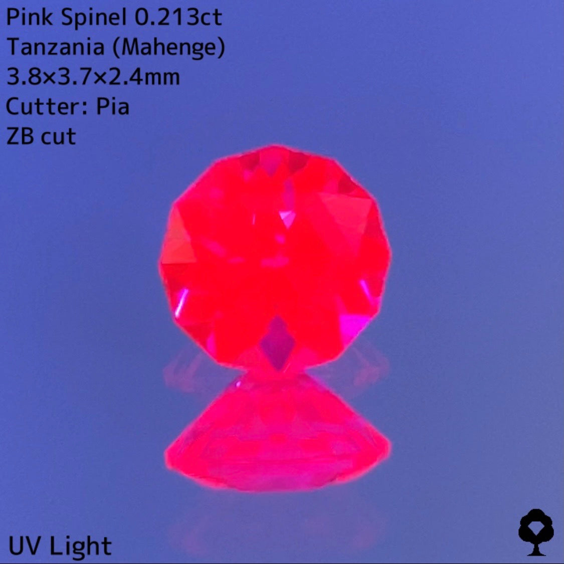 【3/26(日)21:00終了‼️】④マヘンゲ産ホットピンクスピネル0.213ct【ZB Cut Table 6】