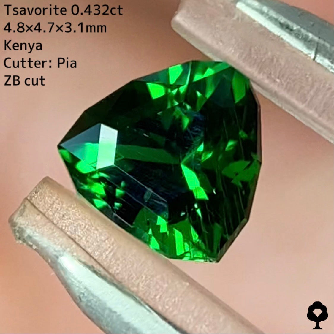 【ご当選者さま専用】抽選販売★ツァボライト0.432ct【ZBカット】