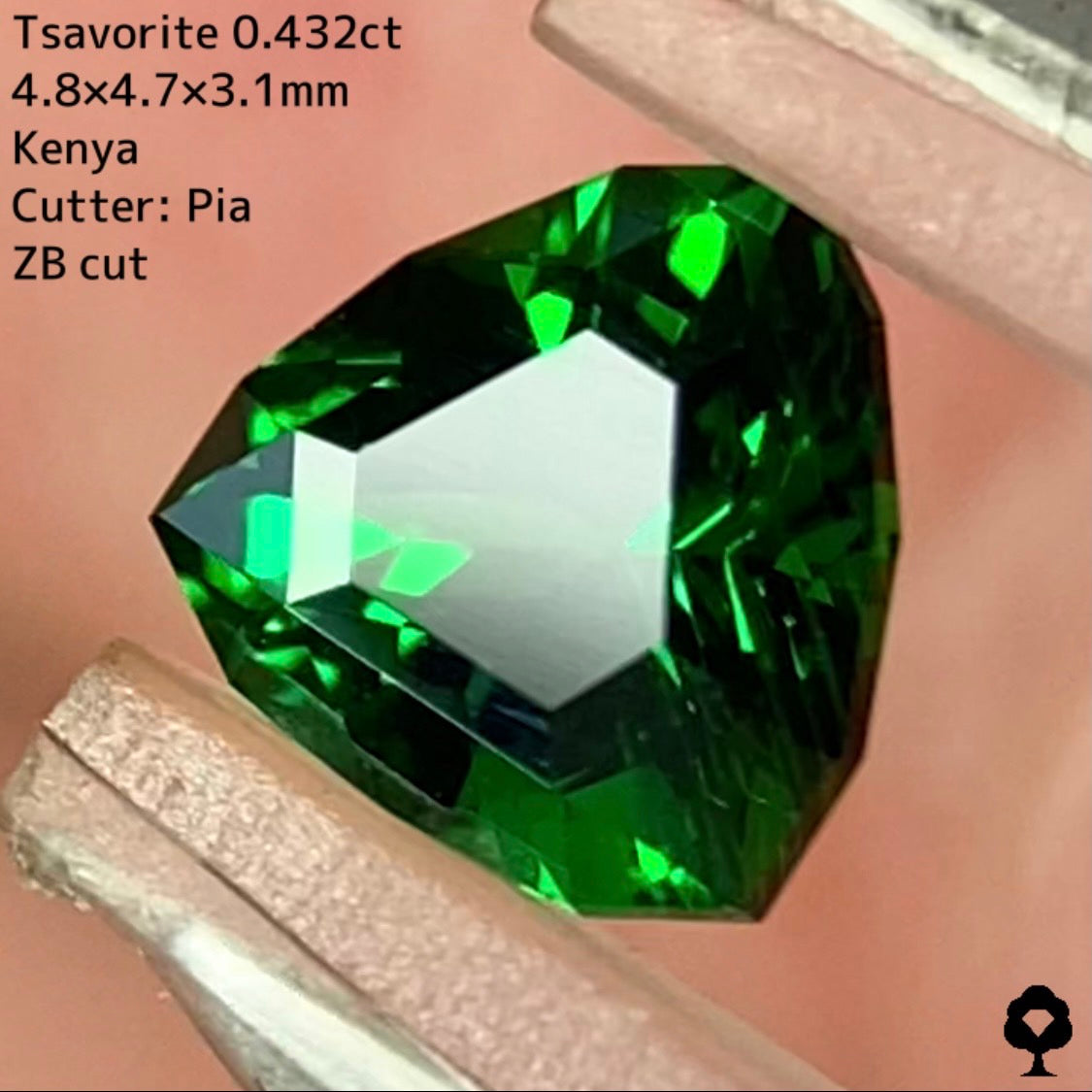 【ご当選者さま専用】抽選販売★ツァボライト0.432ct【ZBカット】