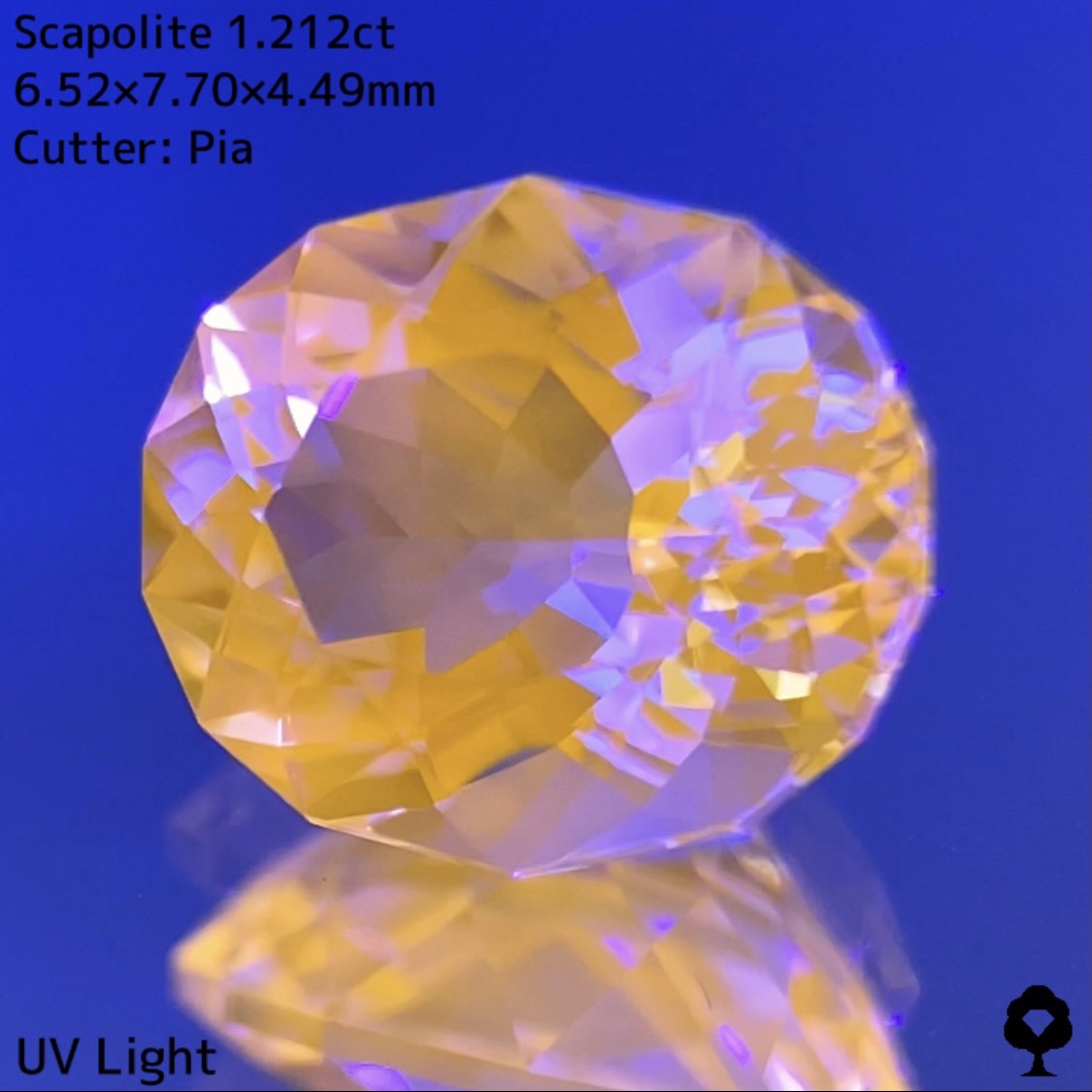 【3/27(月)21:00終了‼️】超クリアな美結晶で強蛍光の1ctアップは完成度抜群★スキャポライト 1.212ct