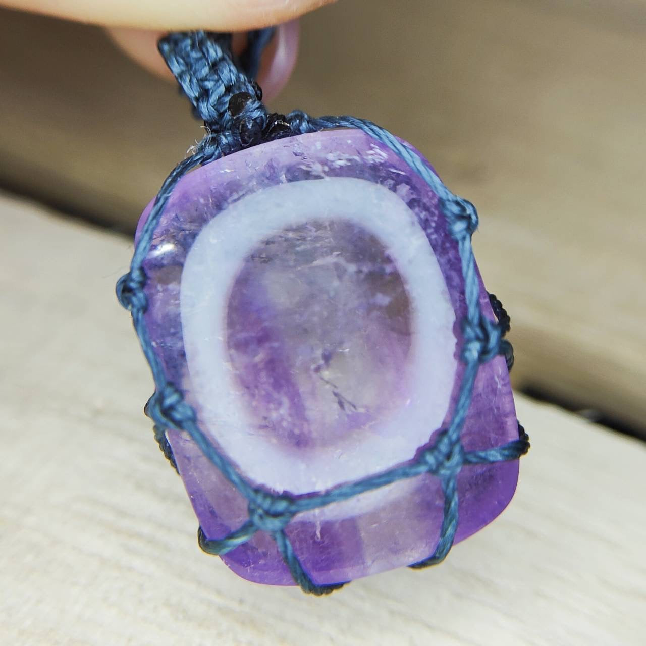 【watariさんマクラメ作品 ⑦】アメジスト39.67ct