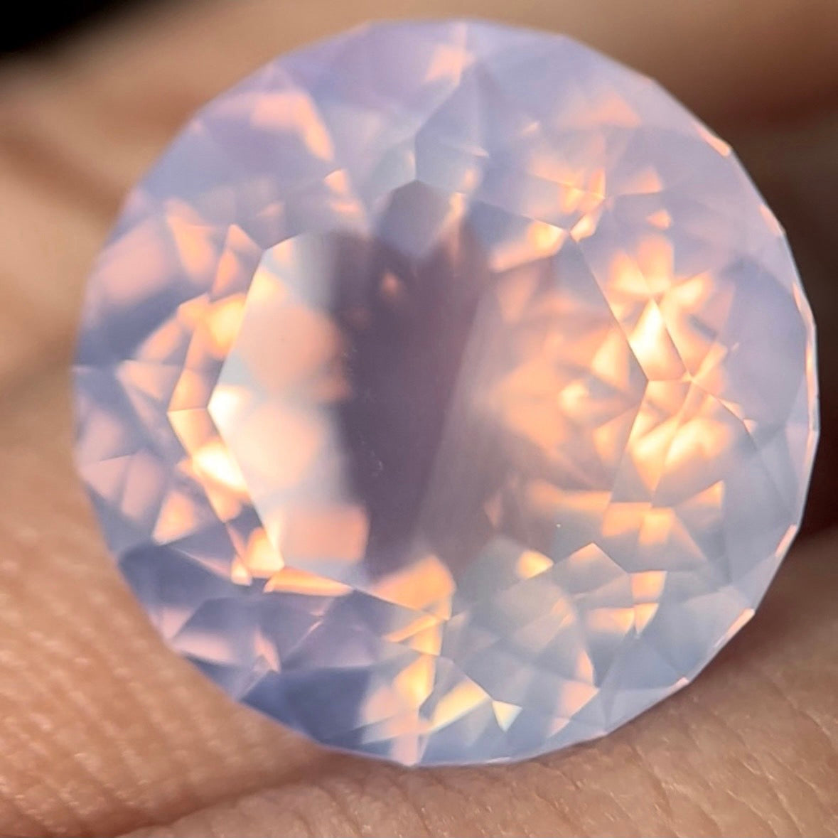 【専用ページ🦐】8個の宝石形が浮かび上がる、この世で2つだけの24角形!ミルキーアメジスト 17.689ct