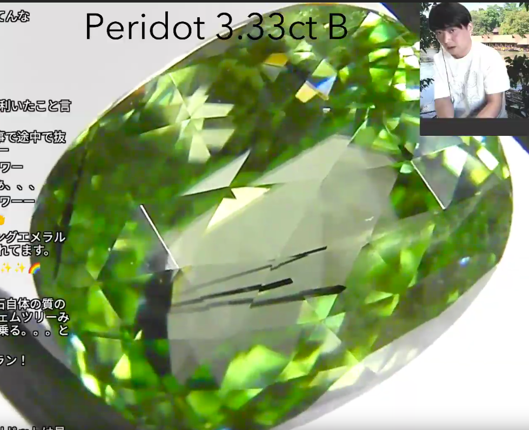 ペリドット3.33ct B レイちゃん作品✨GemTreeLive 12/28(月)13:00~ご紹介商品💎🌳⚡️