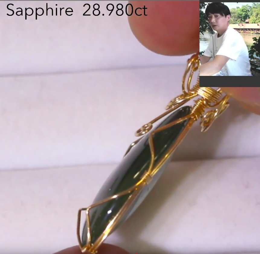 サファイア 28.980ct 14KGFワイヤーペンダント✨GemTreeLive 12/28(月)13:00~ご紹介商品💎🌳⚡️