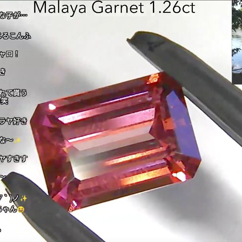 マラヤガーネット 1.26ct オクタゴン GemTreeヴィンテージ✨GemTreeLive 12/28(月)13:00~ご紹介商品💎🌳⚡️