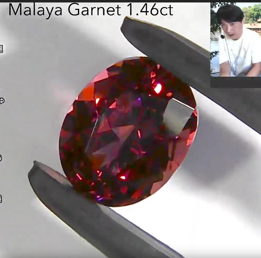 マラヤガーネット 1.46ct オーバル GemTreeヴィンテージ✨GemTreeLive 12/28(月)13:00~ご紹介商品💎🌳⚡️