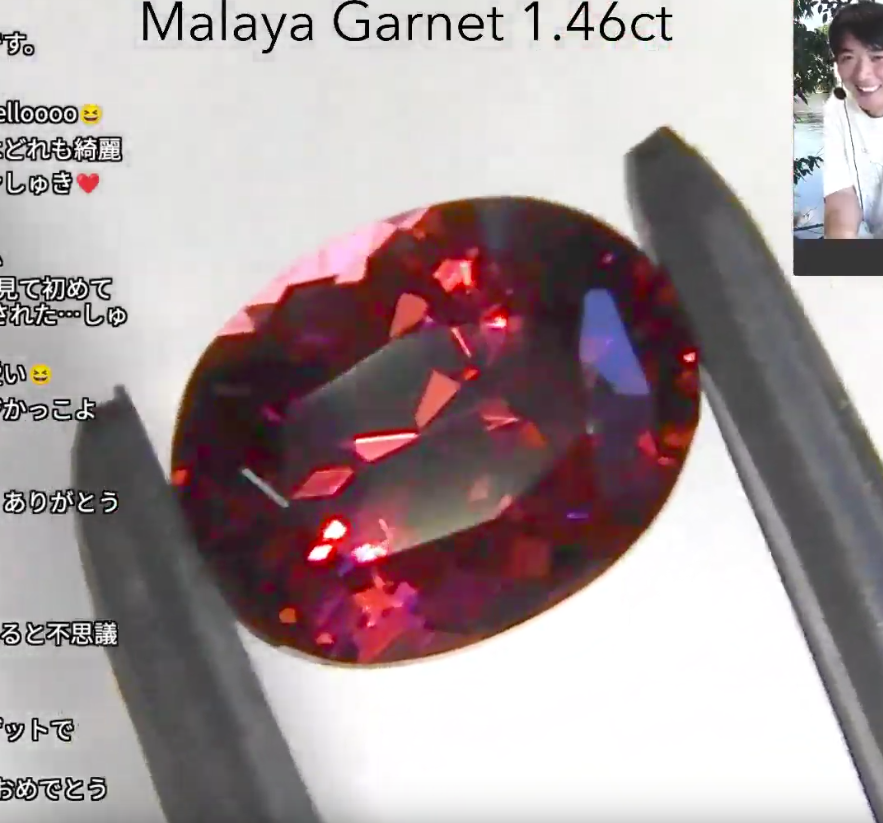 マラヤガーネット 1.46ct オーバル GemTreeヴィンテージ✨GemTreeLive 12/28(月)13:00~ご紹介商品💎🌳⚡️