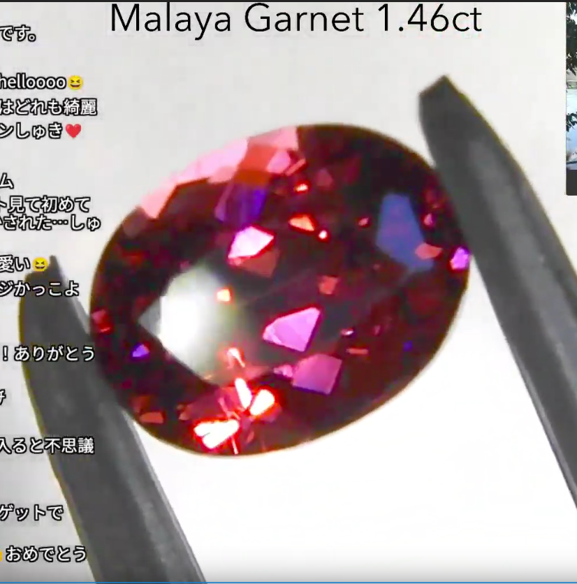 マラヤガーネット 1.46ct オーバル GemTreeヴィンテージ✨GemTreeLive 12/28(月)13:00~ご紹介商品💎🌳⚡️