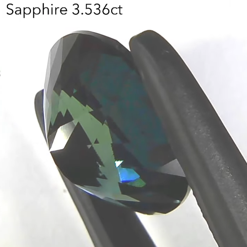 サファイア 3.536ct ピアッちゃん作品✨ 3/4 12:00~Live配信商品💎🌳⚡️