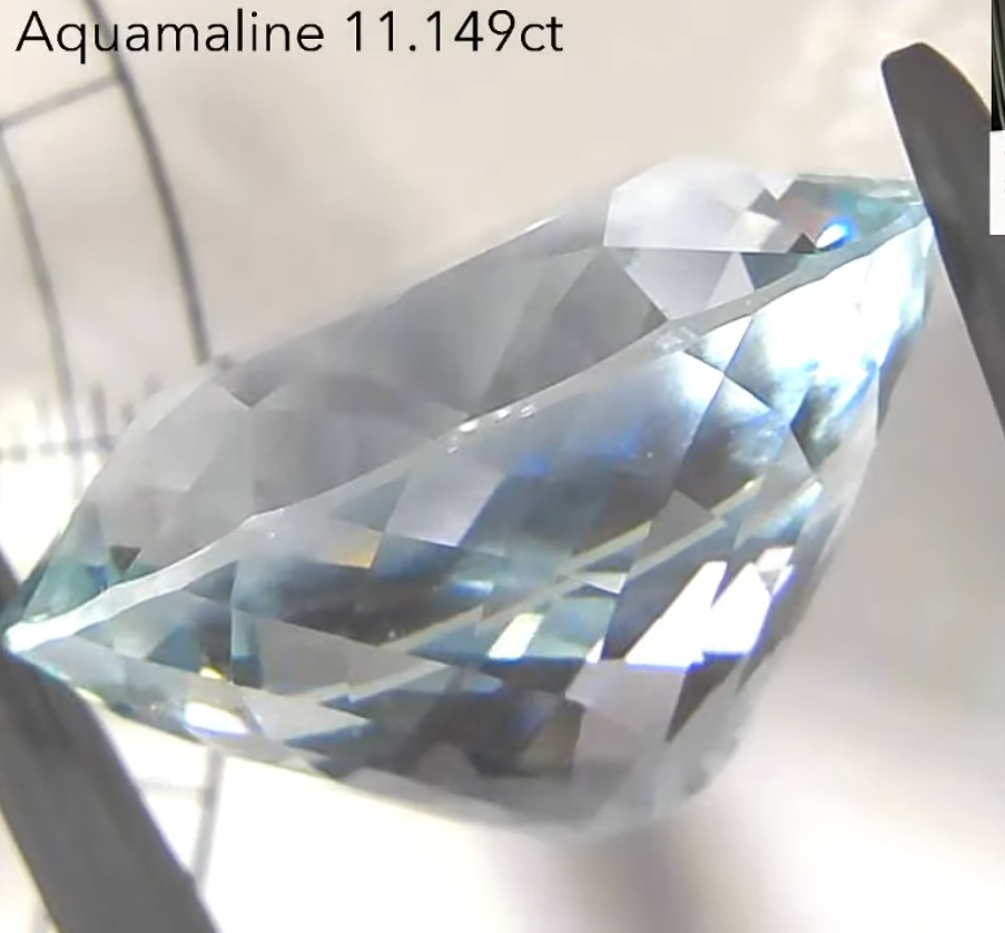 アクアマリン 11.149ct アディダス作品✨ 3/4 12:00~Live配信商品💎🌳⚡️
