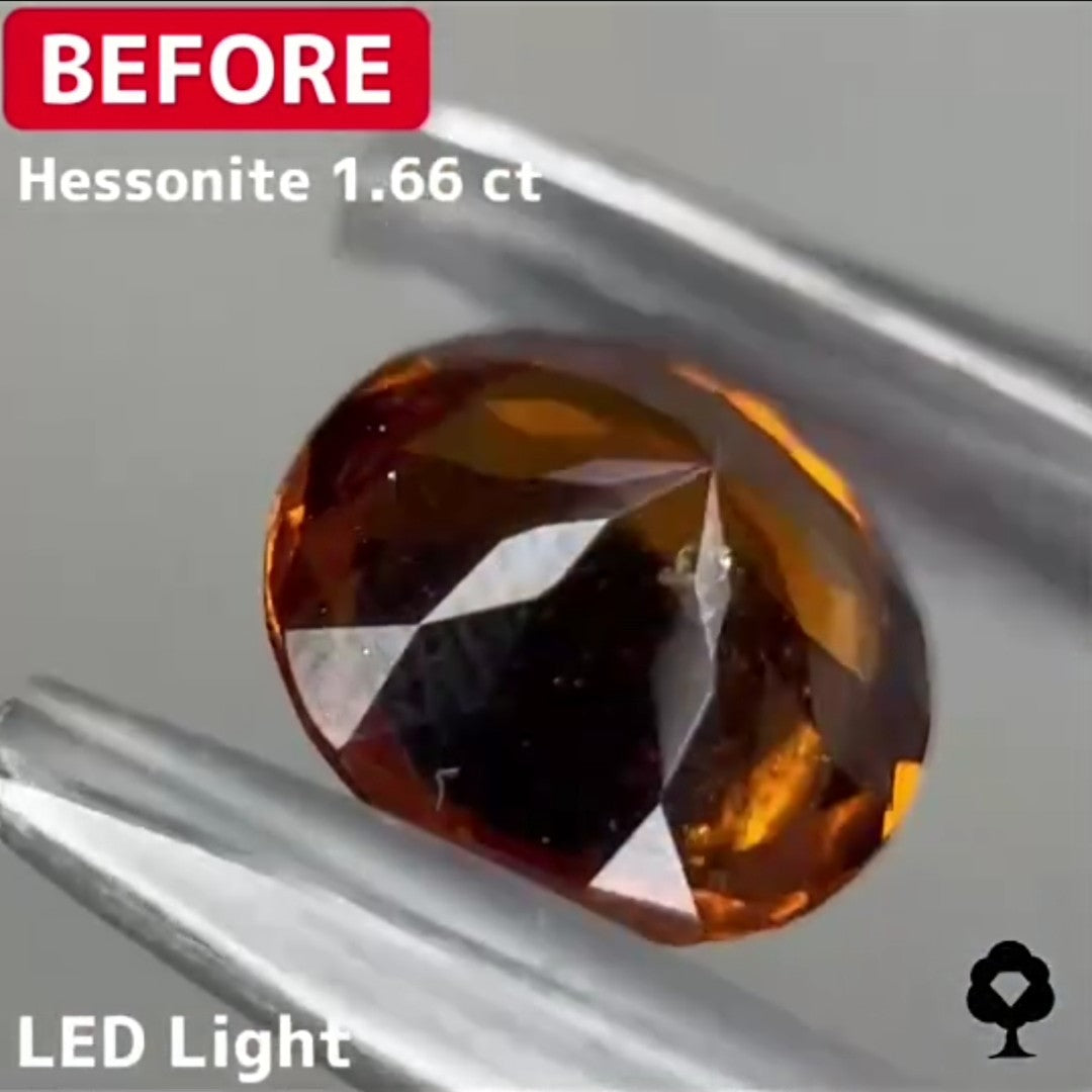 【BeforeAfterギャンブル企画2🦐】カットがモヤモヤするBefore宝石が生まれ変わる‼️ヘソナイト Before 1.66ct