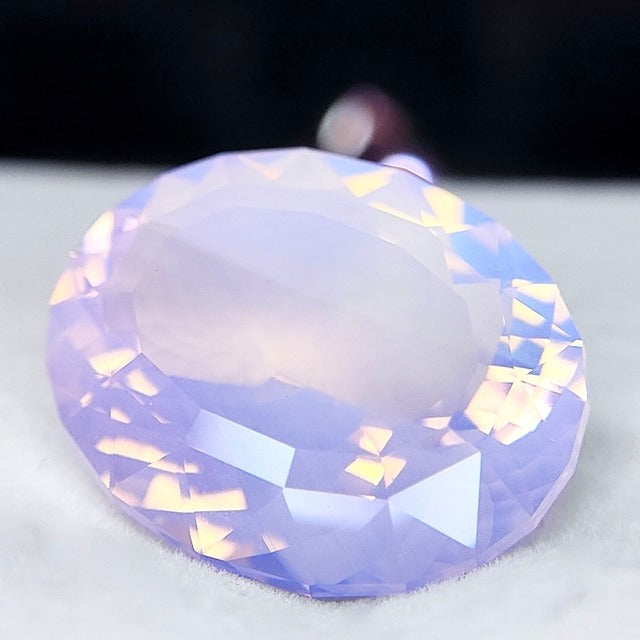 ご当選者さま専用【勝手にチャットプレキャン🎁NaNa Fujiko杯💎】バイカラーチックなミルキーアメジスト18.654ct✨ピアッちゃん作品〜宝石形が浮かぶZBカット〜
