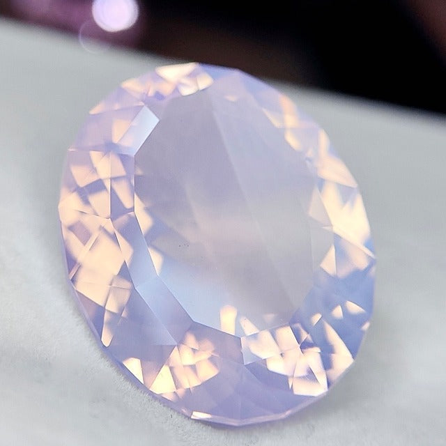 ご当選者さま専用【勝手にチャットプレキャン🎁NaNa Fujiko杯💎】バイカラーチックなミルキーアメジスト18.654ct✨ピアッちゃん作品〜宝石形が浮かぶZBカット〜