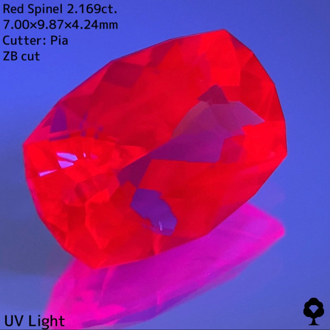 インクル表出ありでも色合い大きさカットの鋭さがたまらない★レッドスピネル 2.169ct【ZB cut】