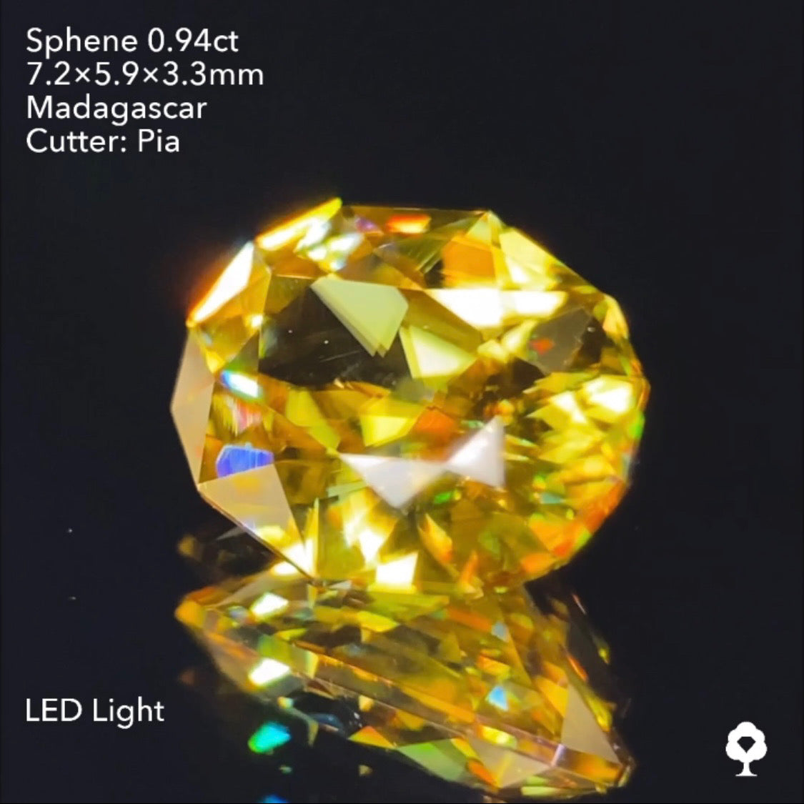 【SOLD OUT】スフェーン0.94ct ピアッちゃん作品 3/31チャットオークション