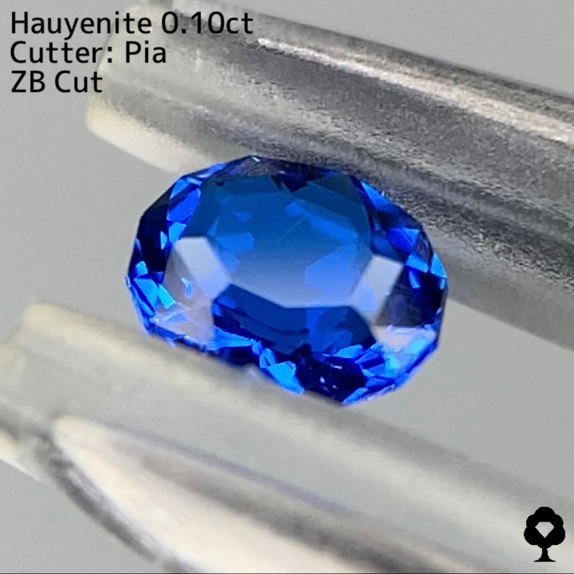 【ZBカット】アウィンナイト0.100ct. ファンシーオーバル★ピアッちゃん作品