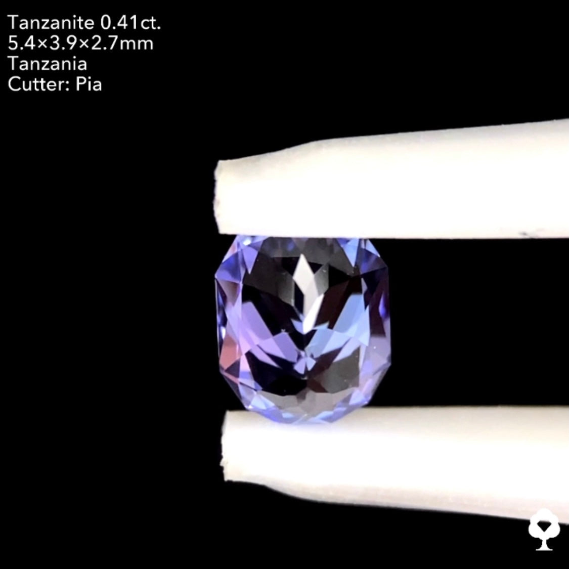 【本日21:00終了‼️】タンザナイト 0.41ct. ファンシーオーバル ピアッちゃん作品