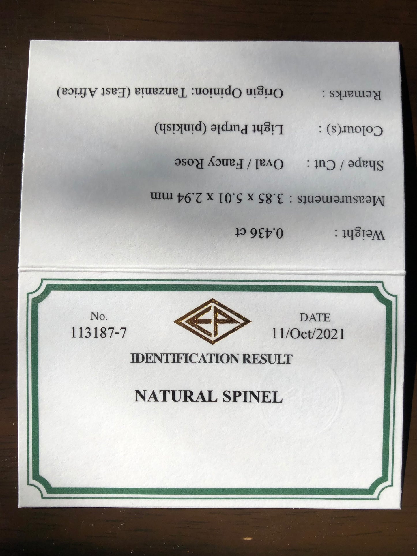 ★30分オークション★【21:10終了】可愛いピンクとパープルの色見比べセット★スピネル2個 0.434ct/0.436ct ピアッちゃん作品