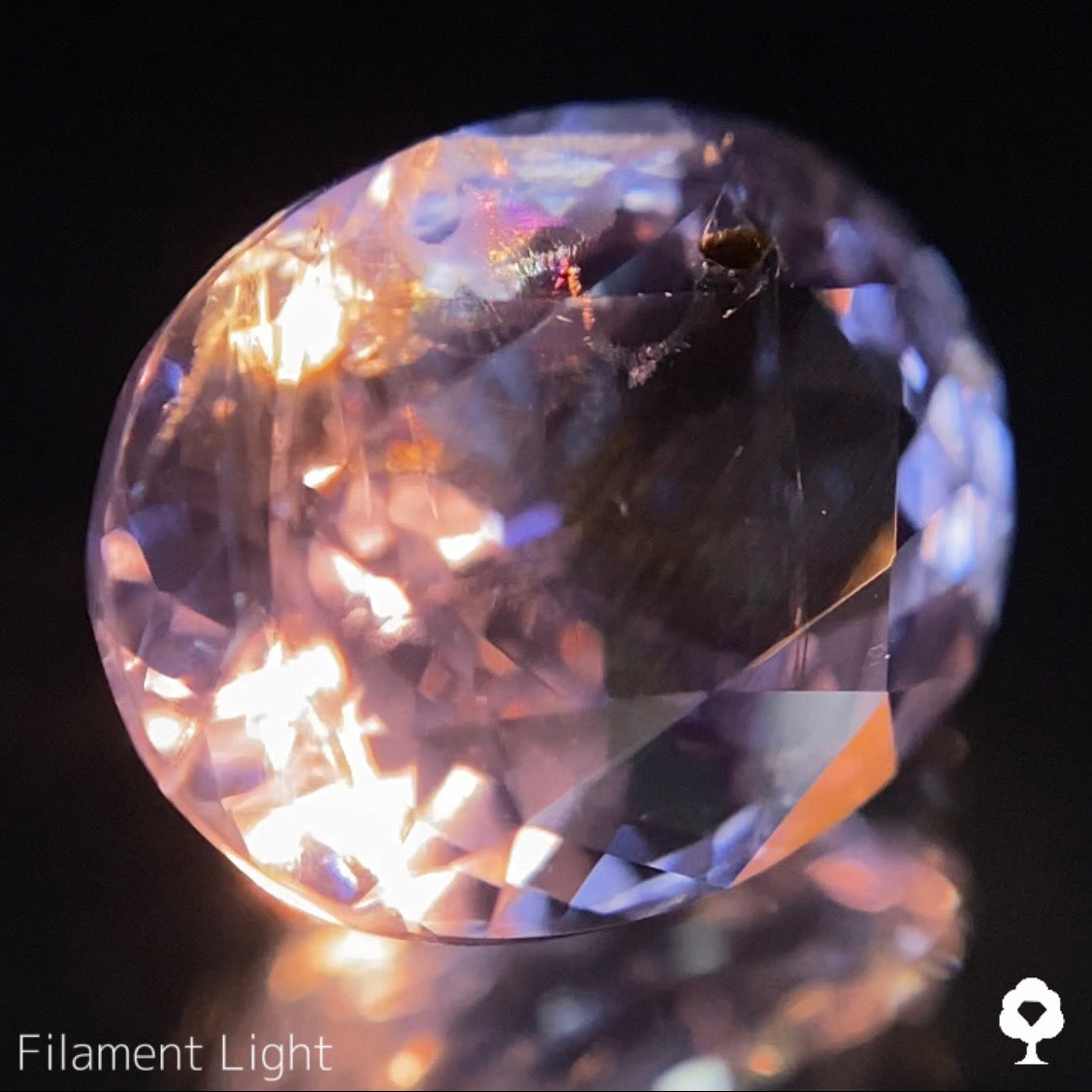 【22時終了‼️サンドウィッチオークション】夜空に浮かぶ虹を楽しめる美オーバル🌌🌈アイオライト1.41ct★アイオライト1.41ct ピアッちゃん作品