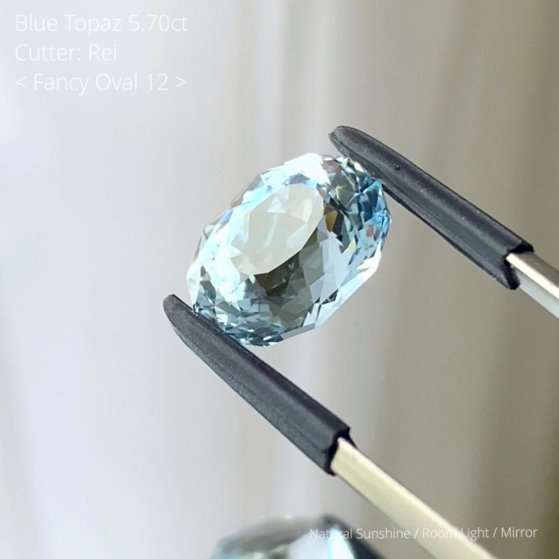GemTreeIrmoðœãã«ãŒãããŒãº Blue Topaz 5.40ct / Cutter: Rei / Fancy Oval 12