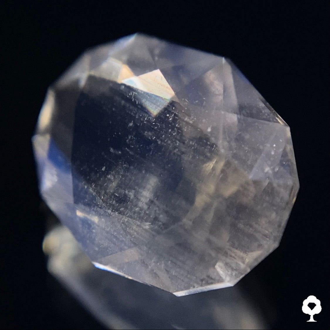 【24時終了‼️サンドウィッチオークション】完璧なカットに仕上げられたラインインクルと溢れるブルーシラー★ムーンストーン1.432ct ピアッちゃん作品