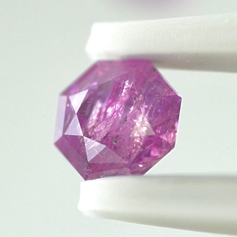 こんなカシミール見たことない❗️八卦カットの非加熱カシミールサファイア0.518ct💎ピアッちゃん作品👍GTJ名物【HPオークション】こちらはクーポンはごめんなさい🙏