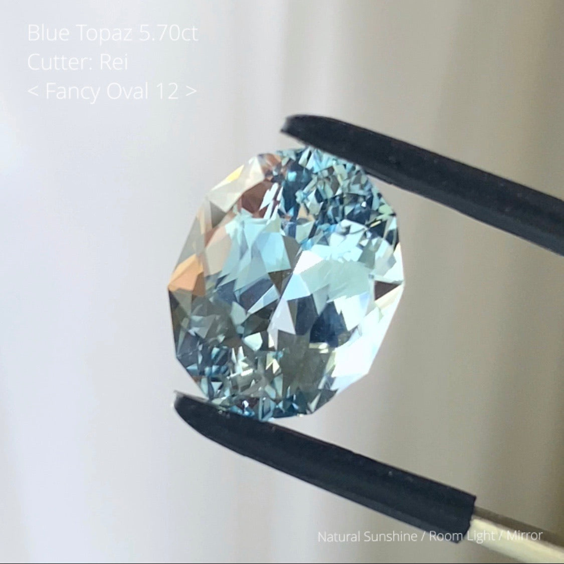 GemTreeIrmoðœãã«ãŒãããŒãº Blue Topaz 5.40ct / Cutter: Rei / Fancy Oval 12