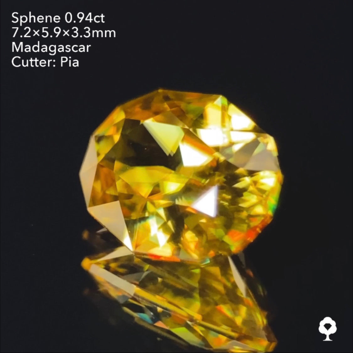 【SOLD OUT】スフェーン0.94ct ピアッちゃん作品 3/31チャットオークション