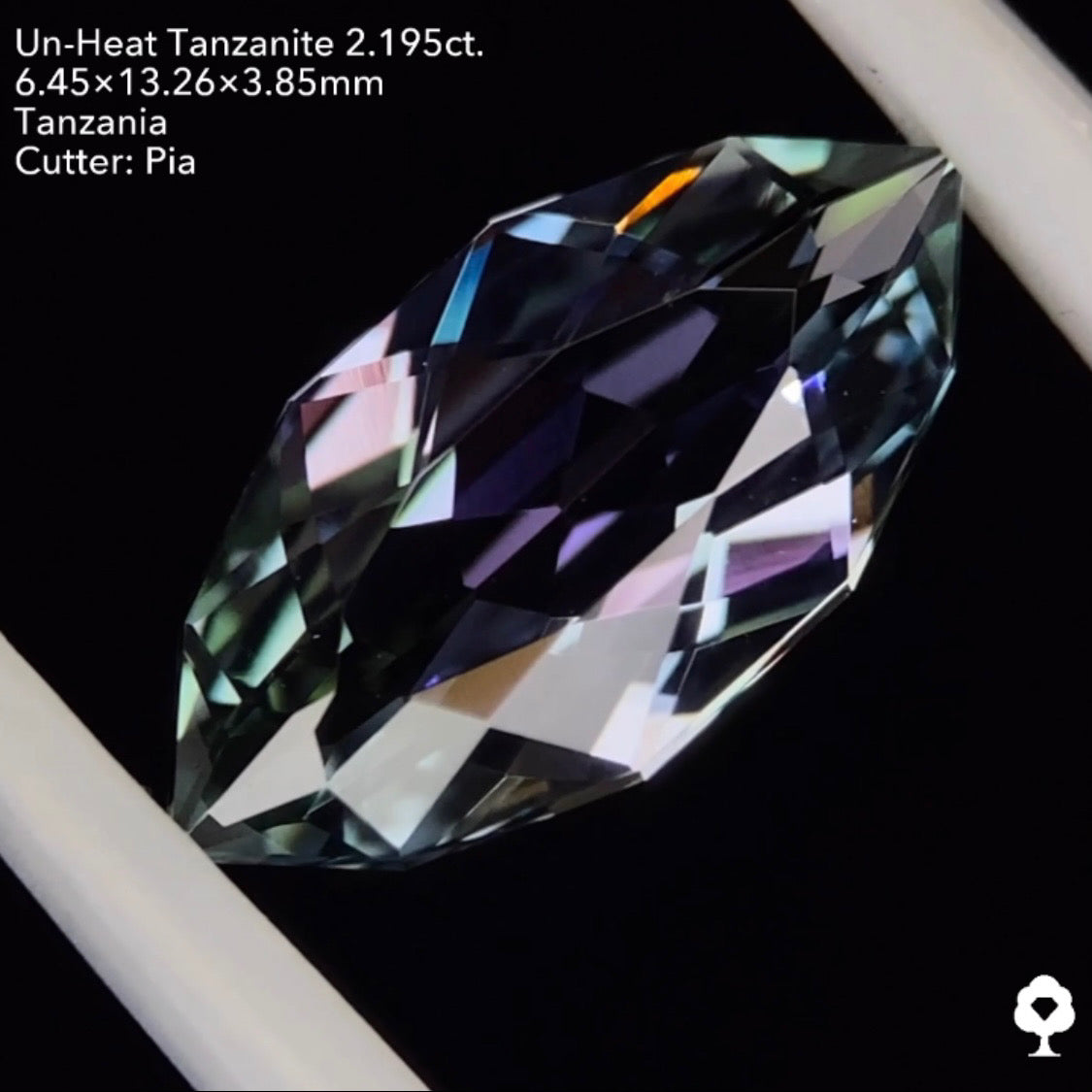 非加熱タンザナイト2.195ct. ファンシーマーキス ピアッちゃん作品