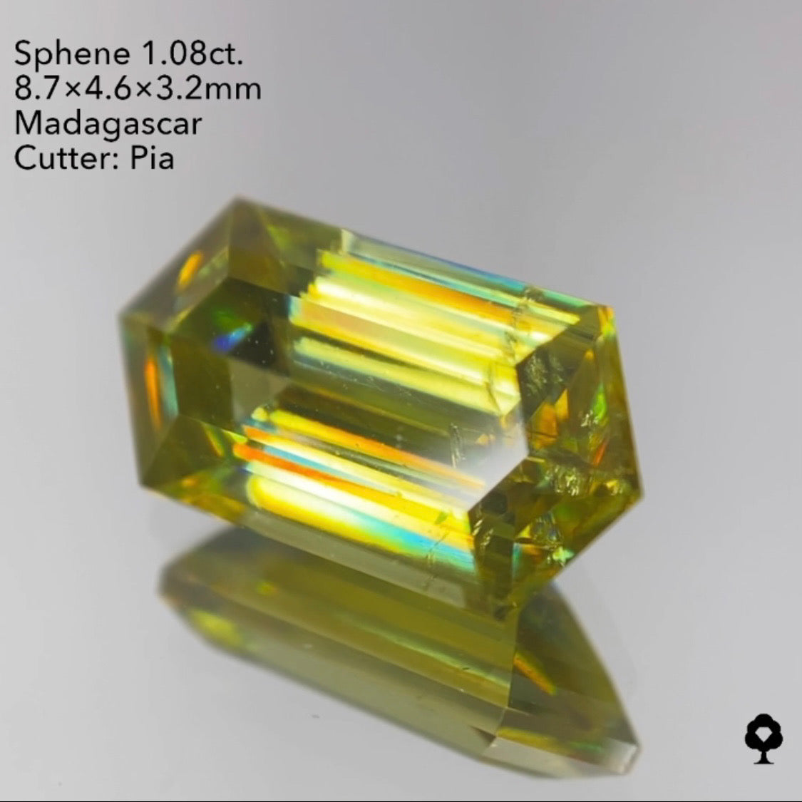 【サイレンGAME配信】3/26(土)21:30終了‼️スフェーン1.08ct ピアッちゃん作品