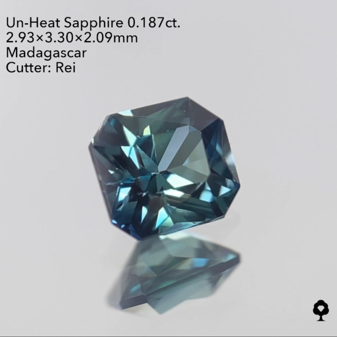 【SOLD OUT】非加熱サファイア0.187ct ピアッちゃん作品 3/24チャットオークション 2ZBご利用価格