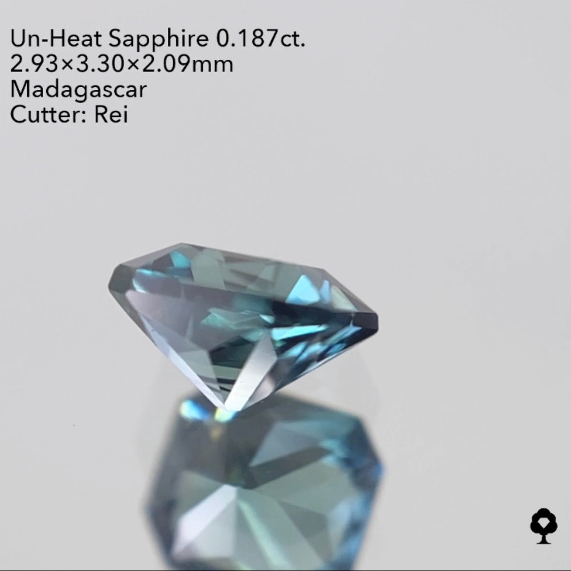【SOLD OUT】非加熱サファイア0.187ct ピアッちゃん作品 3/24チャットオークション 2ZBご利用価格