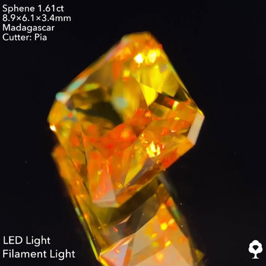 【個展特別オークション】スフェーン1.61ct