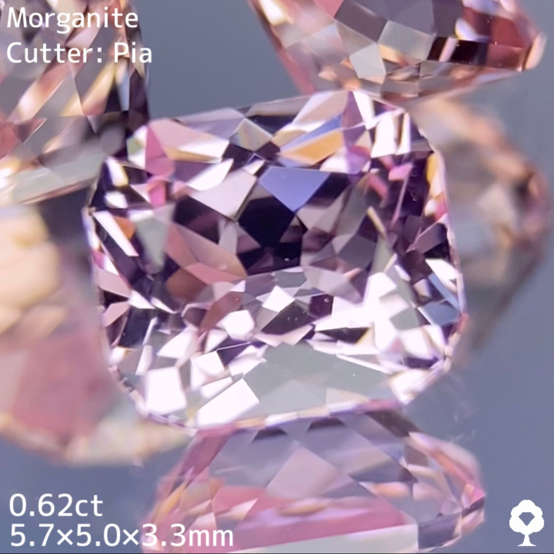 【高級プチプラ】青み強めの桜ピンクが可愛すぎるエレガントカット★モルガナイト 0.62ct