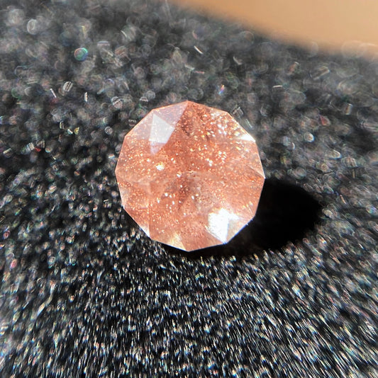💖お待たせしました❣️ファンシーラウンドのオレゴンサンストーン0.37ct☀️💎ピアッちゃん作品【4/30チハルーム】GW特別価格❣️